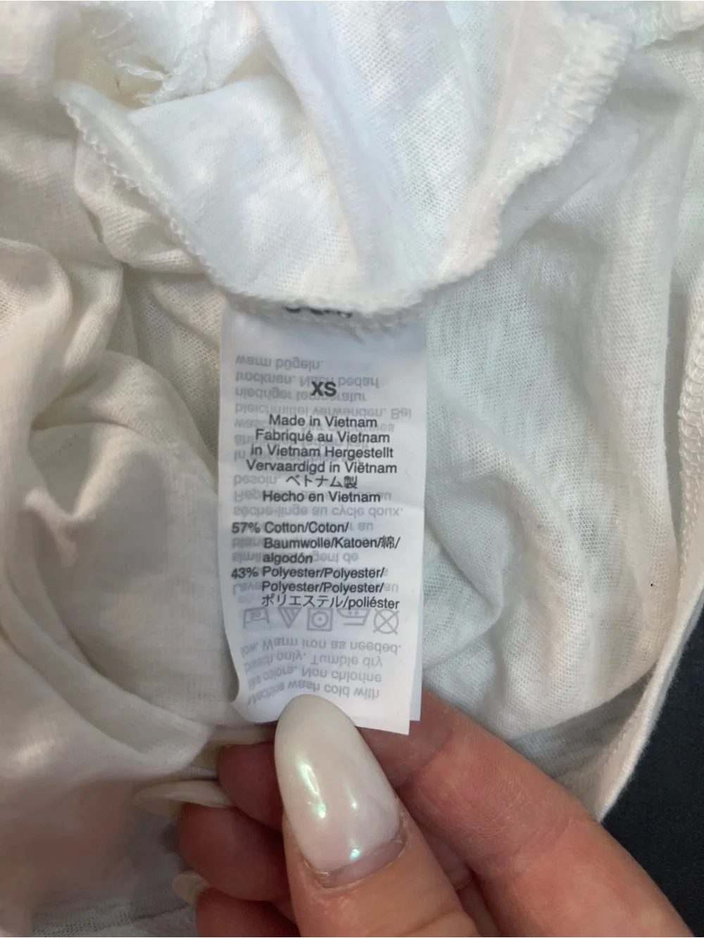 J. Crew Mercantile Side Tie T-Shirt White